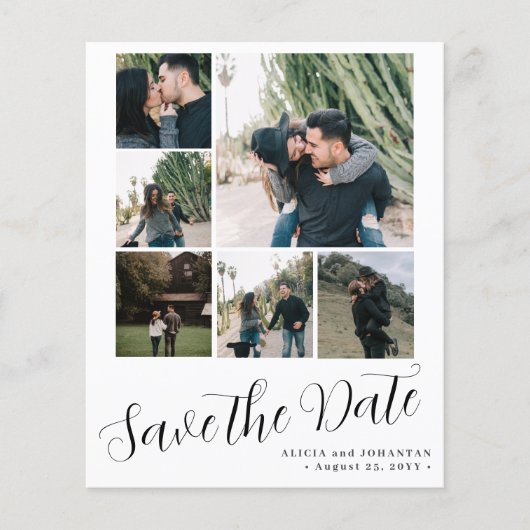 予算6写真数々のコラージュ結婚式の日付を保存 (正面)