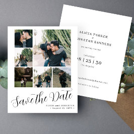 予算6写真数々のコラージュ結婚式の日付を保存
