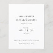 予算6写真数々のコラージュ結婚式の日付を保存 チラシ (裏面)