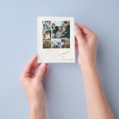 予算6家族の写真クリスマスホリデーカード チラシ (手)