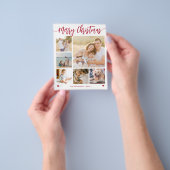 予算6家族写真 メリークリスマス ホリデーカード チラシ (手)