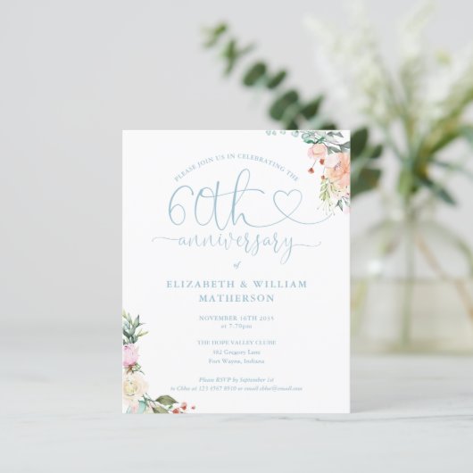 予算60周年記念ハートフローラ招待状 (スタンド正面)