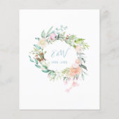 予算60周年記念ハートフローラ招待状 (裏面)