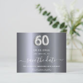 予算60th誕生日シルバーメタル日付を保存 (スタンド正面)