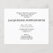 予算60th誕生日招待状60フォト白 チラシ (裏面)