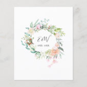 予算70周年記念ハートフローラ招待状 (裏面)