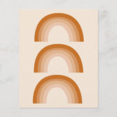 予算70sレインボーテラコッタベビーシャワー招待状 (裏面)