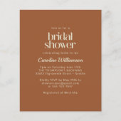 予算70s波線オレンジブラウンブライダルシャワー (正面)