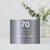 予算70th誕生日シルバーメタル日付を保存 (スタンド正面)