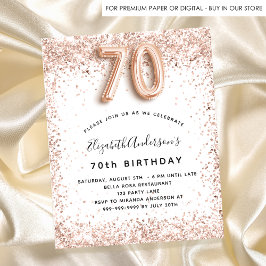 予算70th誕生日バラ金ゴールド白の招待