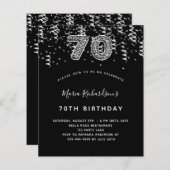 予算70th誕生日ブラックシルバーヒョウパーティー (正面/裏面)