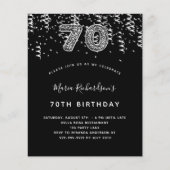 予算70th誕生日ブラックシルバーヒョウパーティー (正面)