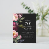 予算70th誕生日ムーディフローラ招待状 (スタンド正面)