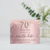 予算70th誕生日赤面シルバー日付を保存 (スタンド正面)