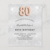 予算80th誕生日シルバーバラ金ゴールド招待 (正面)