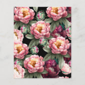 予算80th誕生日ムーディフローラ招待状 (裏面)