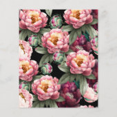 予算80th誕生日ムーディフローラ招待状 チラシ (裏面)