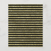 予算80th誕生日 – 黒金ゴールド任意の年齢招待状 チラシ (裏面)