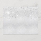 予算90th誕生日シルバーグリッター日付を保存 (裏面)