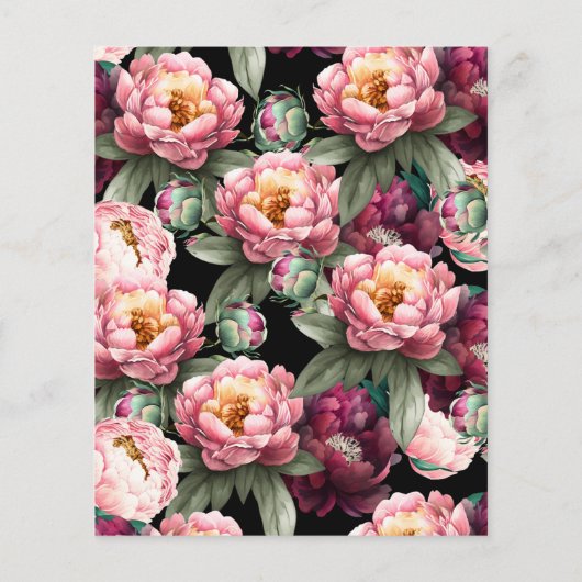 予算90th誕生日ムーディフローラ招待状 (裏面)