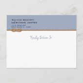 予算⚓️アドベンチャー開始航海の日付の保存 案内ポストカード (裏面)