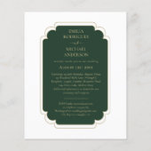 予算 エメラルドグリーンモノクロームテキスト チラシ (裏面)