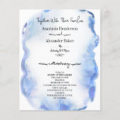 予算/エレガントなウェディングプログラム。 (正面)