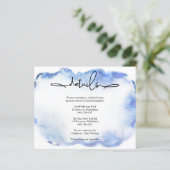 予算/エレガントなウェディング詳細カード。招待状 (スタンド正面)