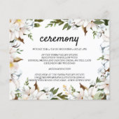 予算/エレガントなウェディング詳細カード。招待状 (裏面)