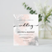 予算/エレガントな結婚式の招待状。 (スタンド正面)