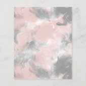 予算/エレガントな結婚式の招待状。 (裏面)