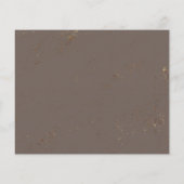 予算/エレガントな結婚式の招待状。フライヤー チラシ (裏面)