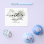 予算/エレガントな結婚式の招待状。招待状フライ チラシ (シングル)