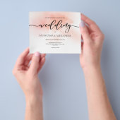 予算/エレガントな結婚式の招待状。招待状 チラシ (手)