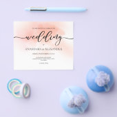 予算/エレガントな結婚式の招待状。招待状 チラシ (シングル)