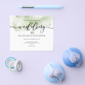 予算/エレガントな結婚式の招待。招待状 チラシ (シングル)