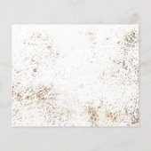 予算/エレガントな結婚式の招待。招待状 チラシ (裏面)