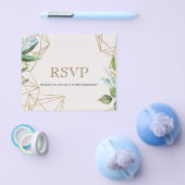 予算/エレガントRSVPカード。フライヤー. チラシ (シングル)