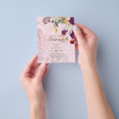 予算《キリスト教》洗礼式や命名式招待状バプティスバウティゾバウティスモ チラシ (手)