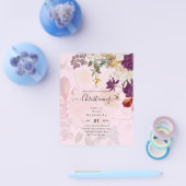 予算《キリスト教》洗礼式や命名式招待状バプティスバウティゾバウティスモ チラシ (シングル)