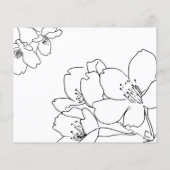 予算/クラシック結婚式招待状チラシ チラシ (裏面)