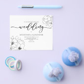 予算/クラシック結婚式招待状チラシ チラシ (シングル)