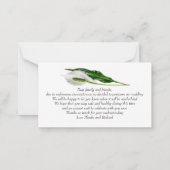 予算。グレーのプラン変更ノートカードに白 ノートカード (裏面)