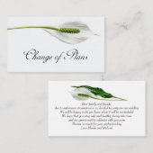 予算。グレーのプラン変更ノートカードに白 ノートカード (正面/裏面)