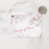 予算。シックでフローラ。の結婚計画の変更 ノートカード (正面/裏面インサイチュ)