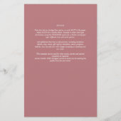 予算 ドゥースティ ローズ モノクローム ウェディング チラシ (裏面)