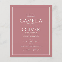 予算 ドゥースティ ローズ モノクロ 結婚式 フライヤー