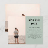 予算 フォト 保存 日付 ミニマル シンプル 無地 (正面/裏面)