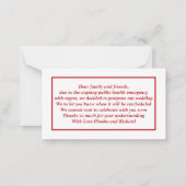 予算。フローラ.レッドポピー。計画ノートカードの変更 ノートカード (裏面)