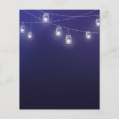 予算 – ブライダルシャワー招待。招待状 (裏面)